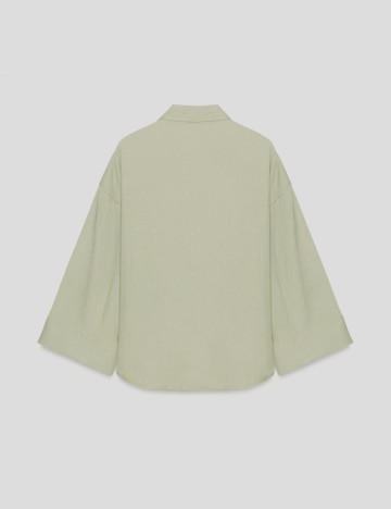 Camasa Oversize Zara, verde
