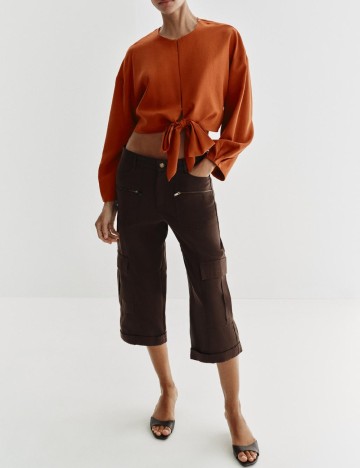 Bluza Zara, caramiziu