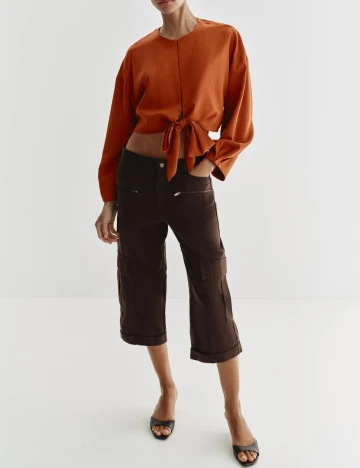 Bluza Zara, caramiziu