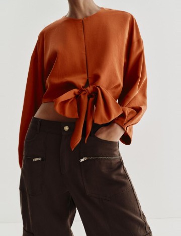 Bluza Zara, caramiziu