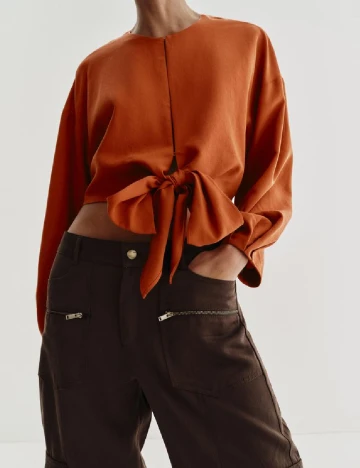 Bluza Zara, caramiziu