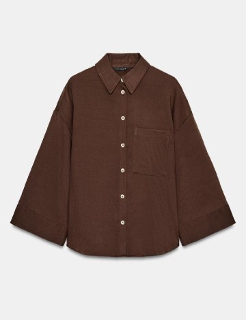 Camasa Oversize Zara, maro