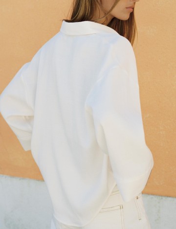Camasa Oversize Zara, ecru