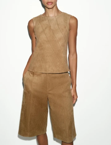 Pantaloni scurti Zara, maro