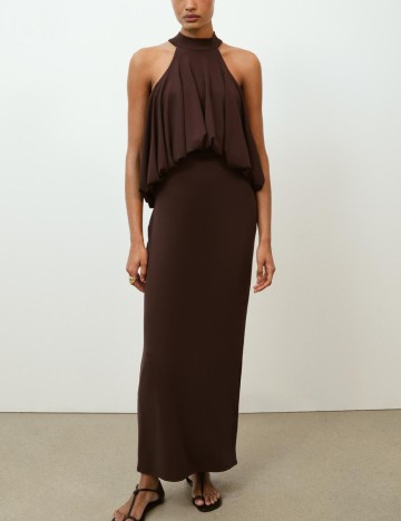 Rochie lunga Zara, maro