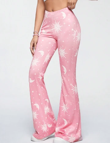 Pantaloni SHEIN, roz