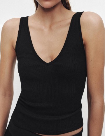 
						Top Zara, negru