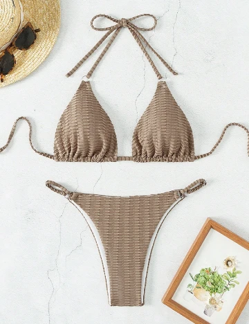 Costum de baie SHEIN, maro