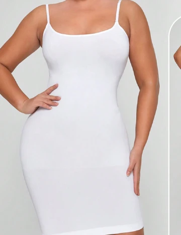 Rochie modelatoare SHEIN, alb