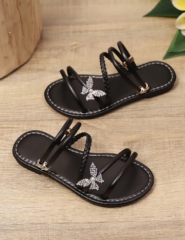 Slapi Shein Kids, negru