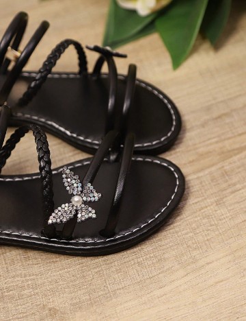 Slapi Shein Kids, negru