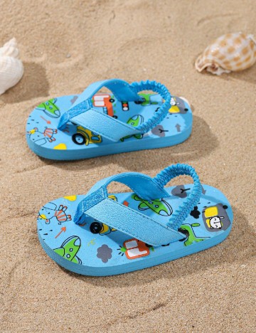 Slapi Shein Kids, albastru