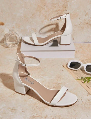 Sandale SHEIN, alb