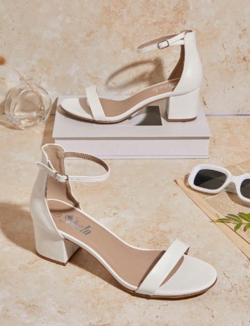 Sandale SHEIN, alb
