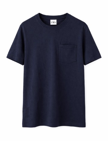 
						Tricou Zara, bleumarin