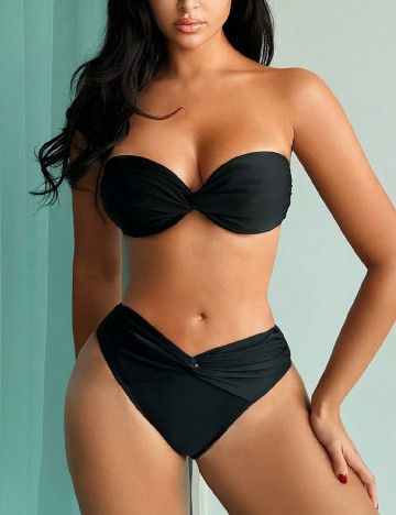 
						Costum de baie SHEIN, negru