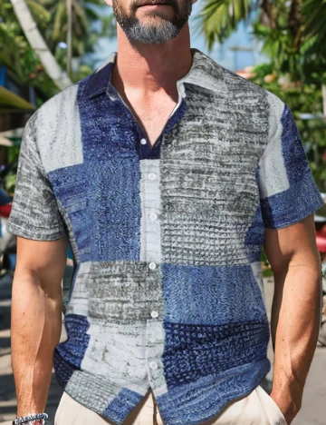 Camasa SHEIN Plus Size Men, mix culori