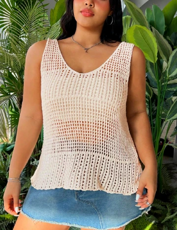 Bluza SHEIN CURVE, crem