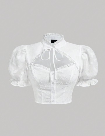 
						Top SHEIN CURVE, alb