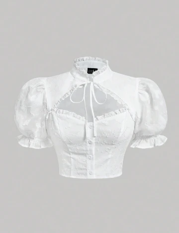 Top SHEIN CURVE, alb