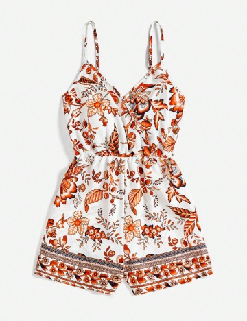 
						Salopeta SHEIN, alb/portocaliu