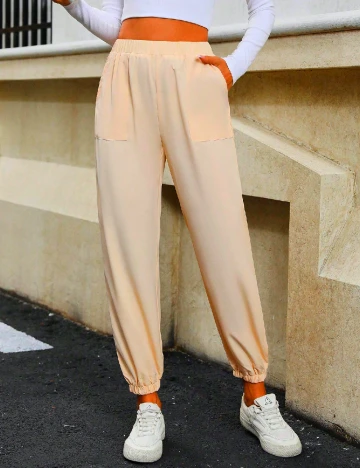 Pantaloni SHEIN, crem