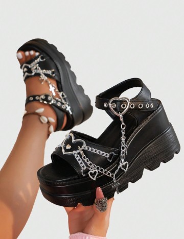 Sandale Romwe, negru