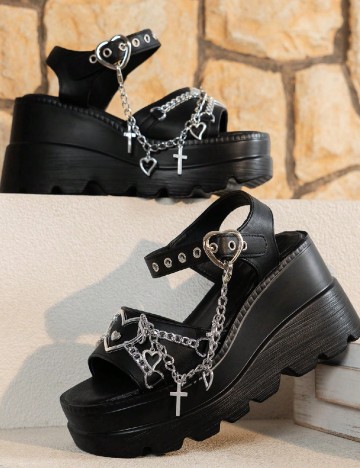 Sandale Romwe, negru