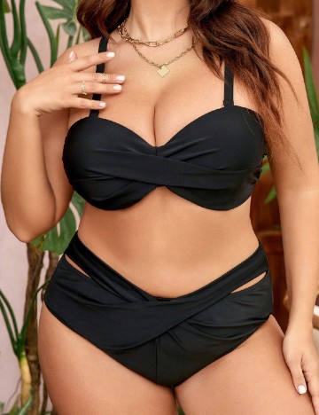 
						Costum de baie SHEIN, negru