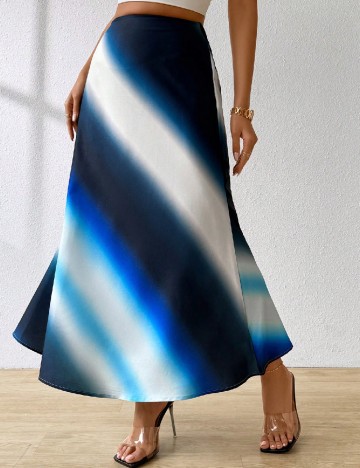 
						Fusta SHEIN, albastru