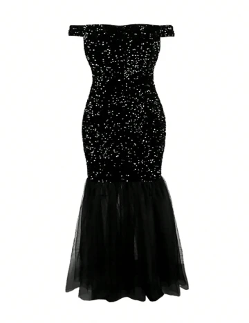 Rochie medie SHEIN CURVE, negru