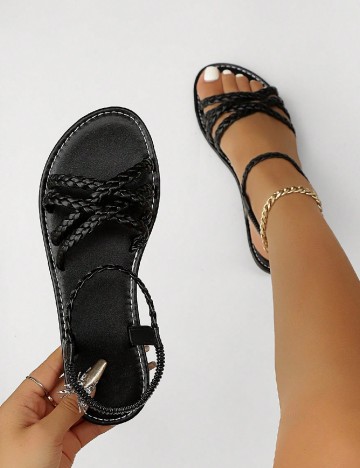 Sandale Shein Kids, negru