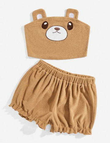 
						Pijama SHEIN CURVE, maro