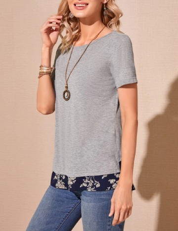 Tricou Emery Rose, gri