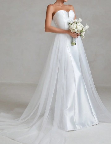 
						Rochie lunga Faeriesty, alb