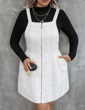 
						Rochie scurta SHEIN CURVE, ecru