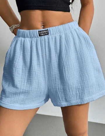 Pantaloni scurti SHEIN, albastru