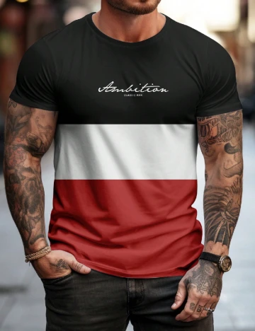 Tricou SHEIN Plus Size Men, mix culori