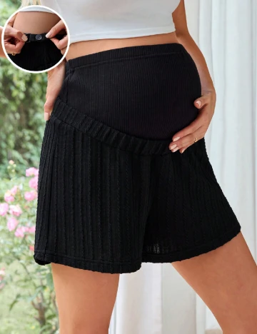 Pantaloni scurti SHEIN Maternity, negru