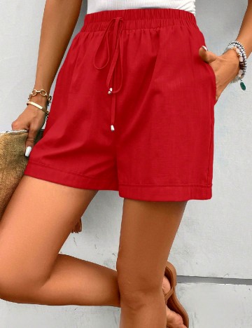 
						Pantaloni scurti SHEIN, rosu