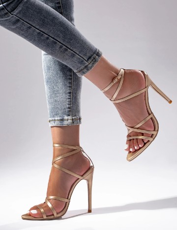 
						Sandale SHEIN, auriu