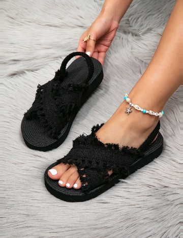 Sandale SHEIN, negru