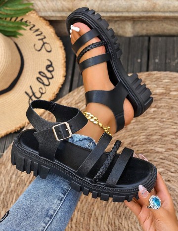 Sandale SHEIN, negru