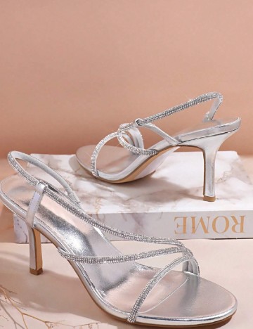 Sandale SHEIN, argintiu
