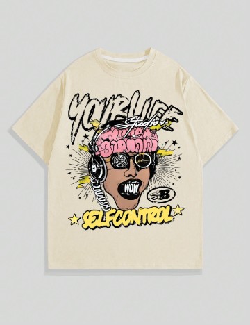 
						Tricou Romwe, galben