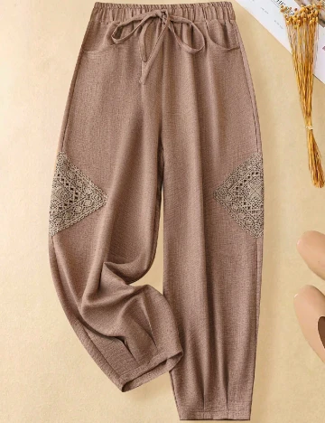 Pantaloni SHEIN, maro