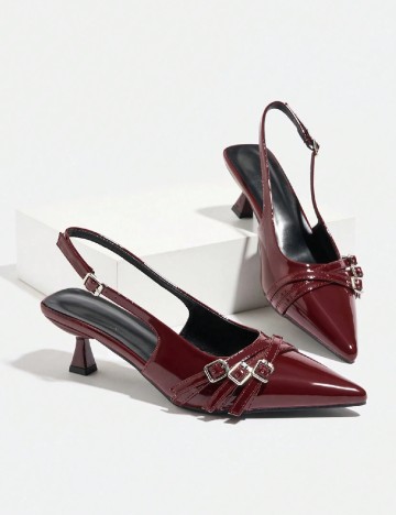 
						Pantofi SHEIN, visiniu