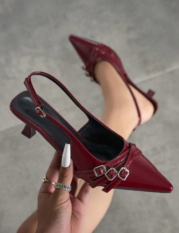 Pantofi SHEIN, visiniu