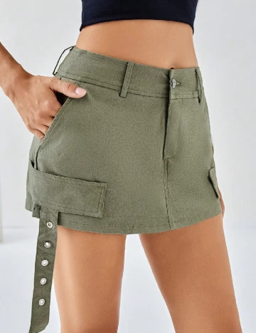 Fusta pantalon SHEIN, verde