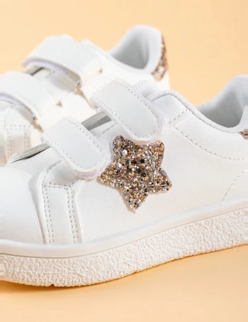 Adidasi Shein Kids, alb